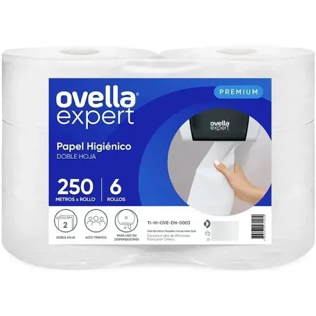 Higiénico Ovella 6 Rollos de 250Mts Doble Hoja
