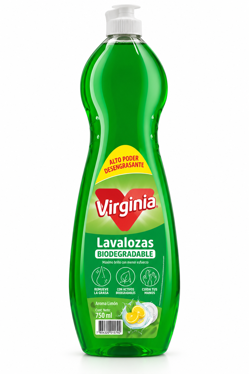 Lavalozas Concentrado Virginia Limón Citrus 750 ml