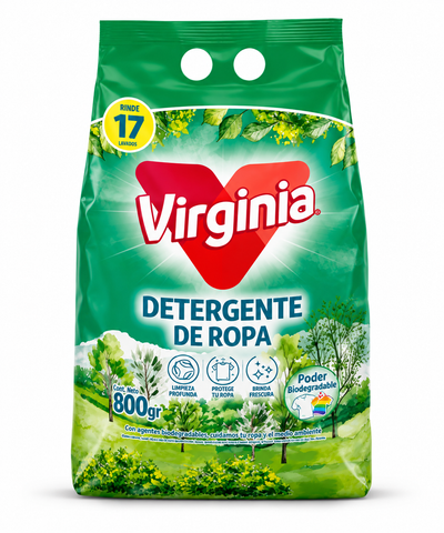 Detergente En Polvo Virginia 800g
