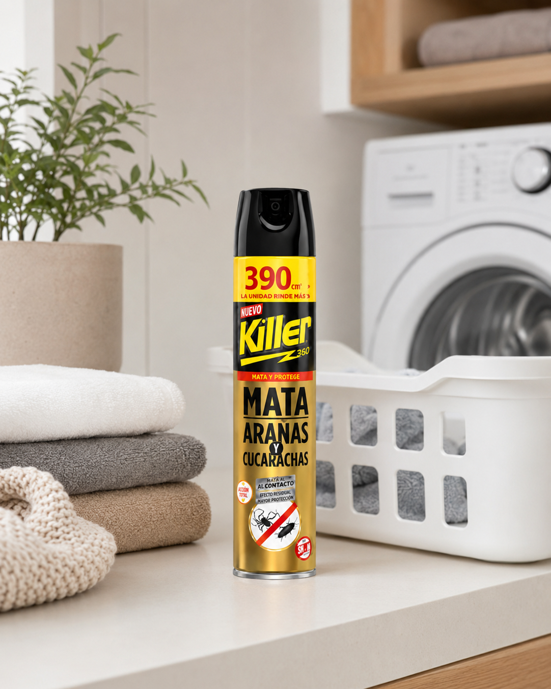 Insecticida Killer Arañas y Cucarachas 390cc