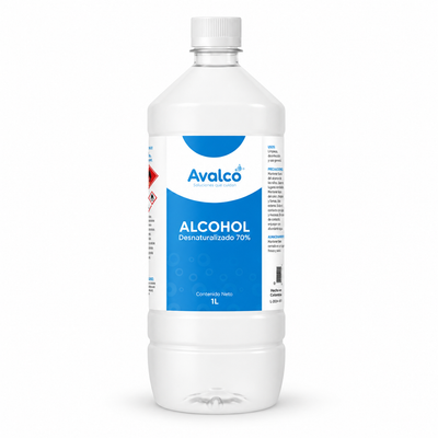 Alcohol Desnaturalizado Avalco Al 70° 1 Litro