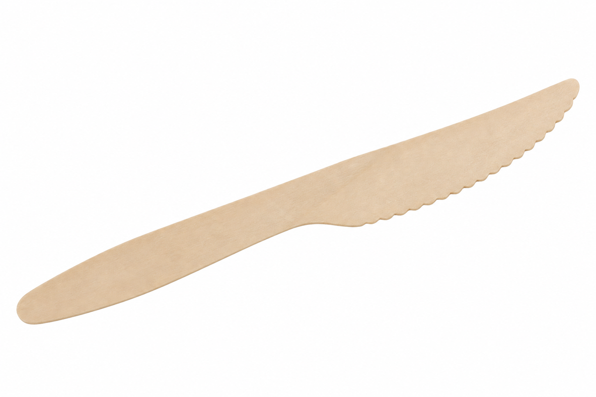 Cuchillos de madera compostable Pack 100 un