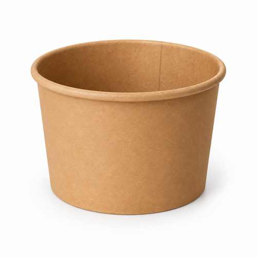 Potes cartón kraft 240 cc 8 oz Pack 25 un