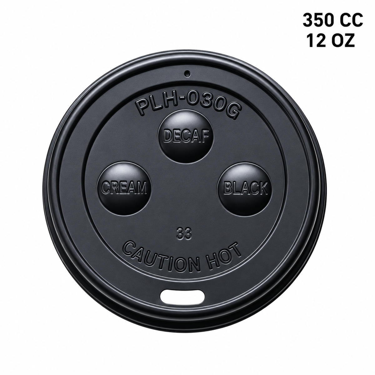 Tapa para vaso polipapel 350 cc 12 oz Pack 50 un