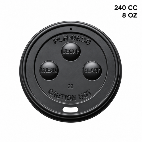 Tapa para vaso polipapel hot 240 cc 8 oz Pack 50 un