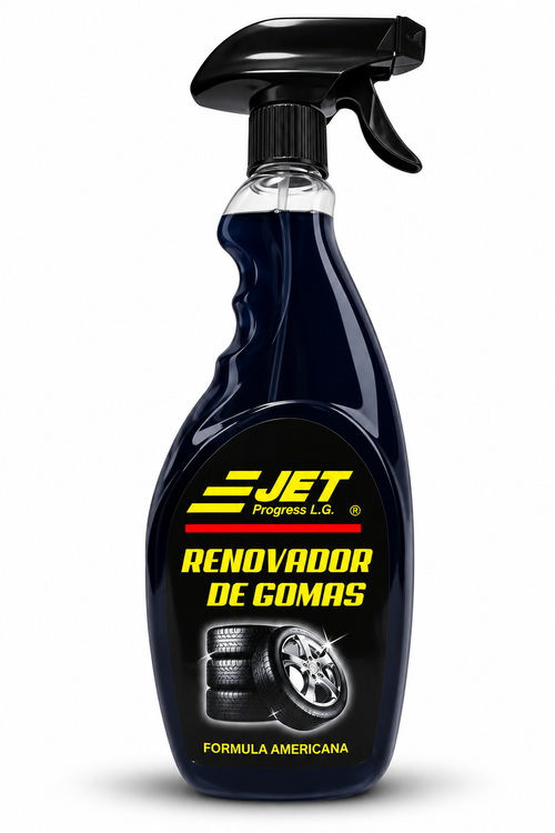 Renovador de Gomas JET 500 ml Negro con Atomizador