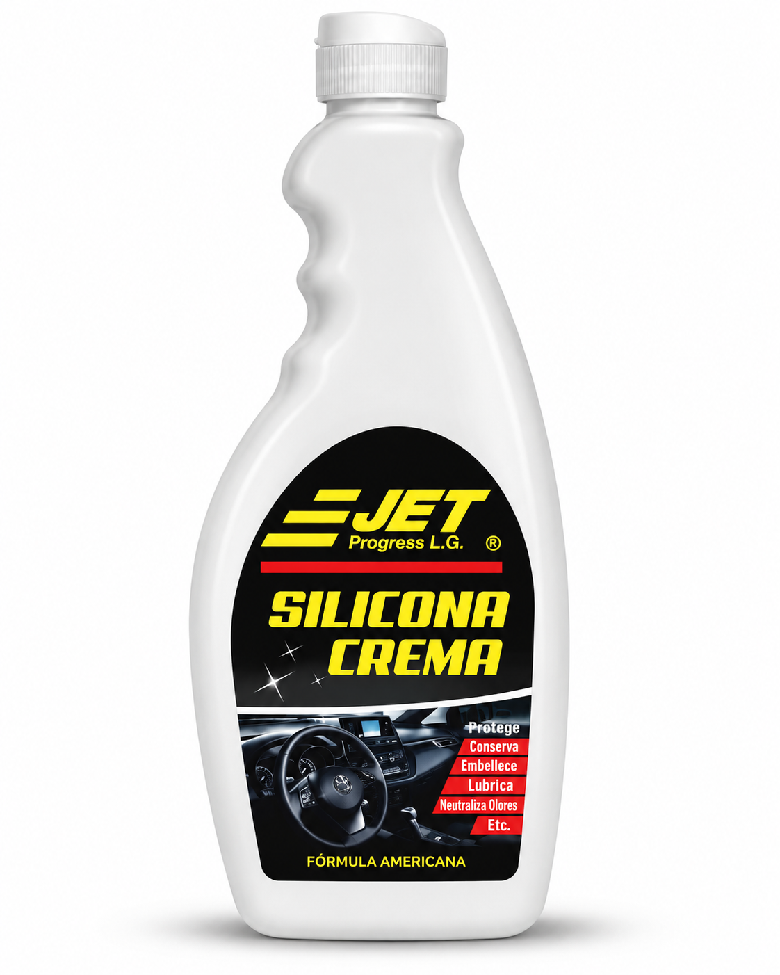 Silicona Crema JET 500 ml para Brillo Automotriz