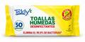 Toallas Húmedas Desinfectantes 50 un Aroma Limón | Teddy