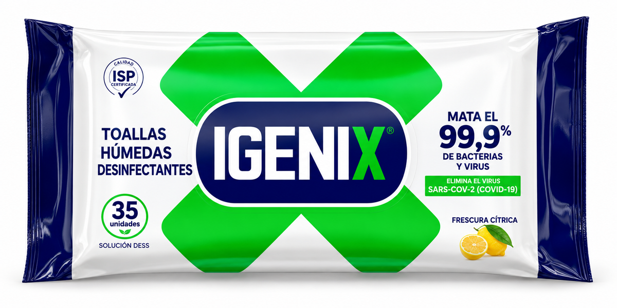 Toallas Húmedas Desinfectantes Igenix 35 un