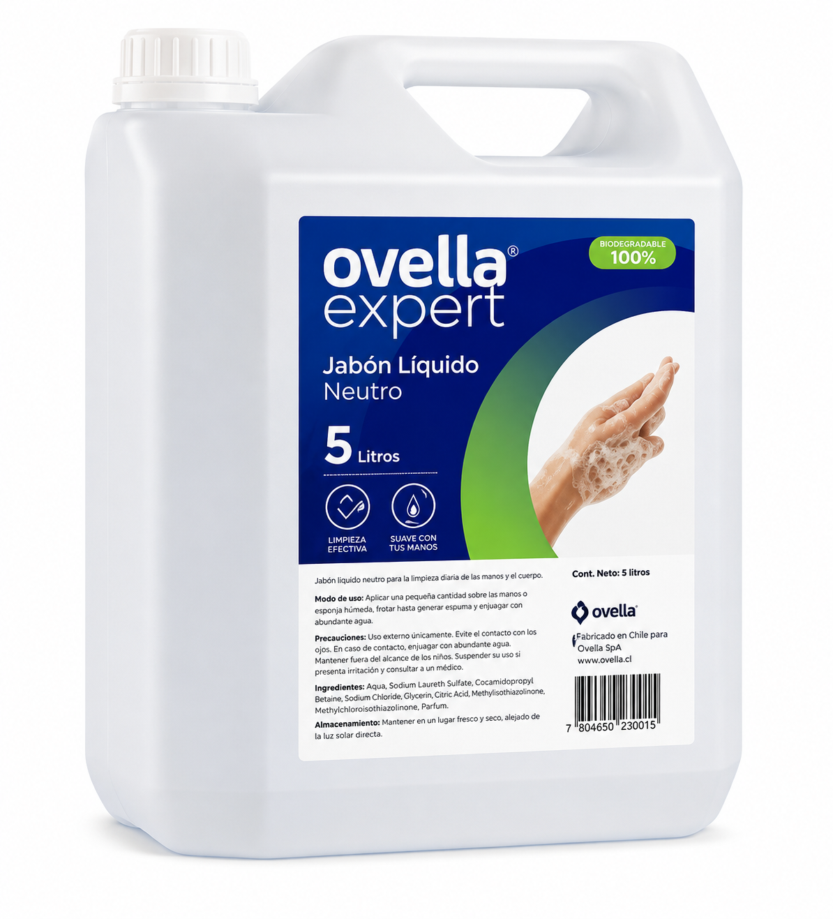 Jabón líquido manzana Ovella bidón 5 litros - Puro Brillo Concepción