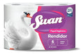 Papel Higiénico Swan Doble Hoja 20 m Pack 6 Rollos