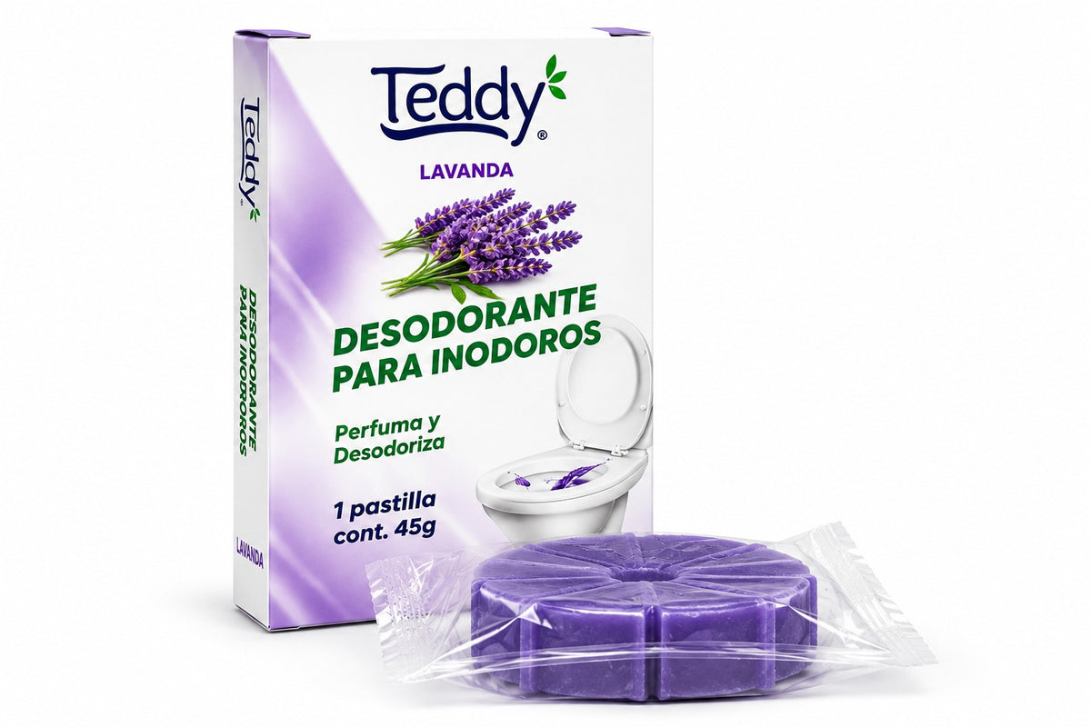 Desodorante para Inodoros Teddy Pastilla 45 gr
