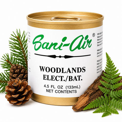 Aromatizante Sani-Air Woodlands lata hogar - Puro Brillo
