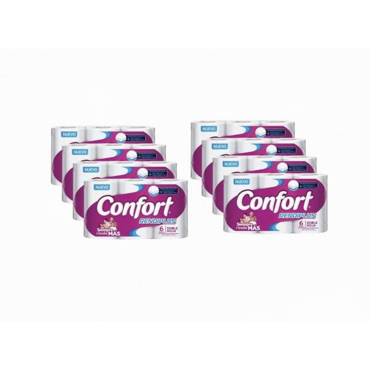 Manga de papel higiénico Confort doble hoja 20 m, 48 rollos