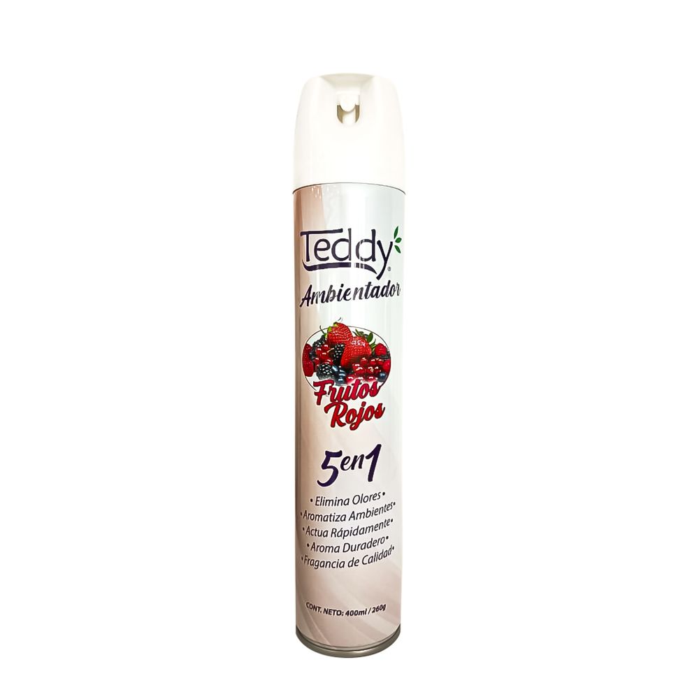 Desorante ambiental Teddy Spray 400 ml Aroma Frutos Rojos | Teddy