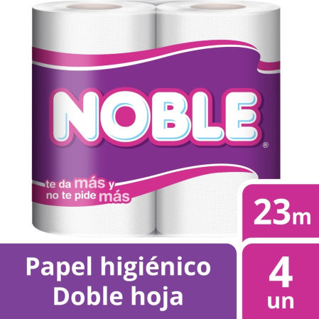 MANGA PAPEL HIGIENICO 23MT 4UN NOBLE MANGAx10